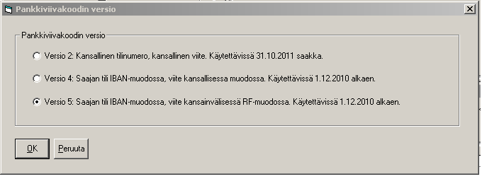 Asteri Isännöinti KÄYTTÖOHJEET 41/235 Pankkiviivakoodin tulostuminen tilisiirtoon määritetään valinnalla Määritä Pankkiviivakoodi.