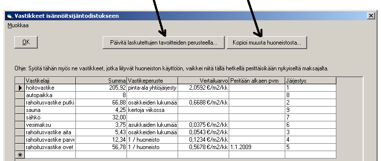 58/235 KÄYTTÖOHJEET - Asteri Isännöinti 4-sivuiseen isännöitsijäntodistukseen tulostuu huoneiston vastikkeet.