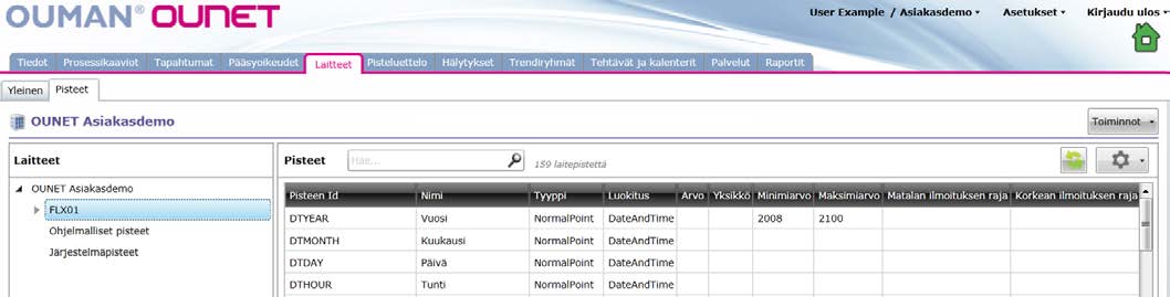 Lisäasetukset/ Laitteen ERR aikakatkaisu (s) Vastaanoton aikakatkaisu (ms) Kutsun minimiväli (ms) Kuuluvuushälytyksen aikakatkaisu (s) Yhteyden aikakatkaisu (s) Älä yhdistä kutsuja Modbus TCP/IP