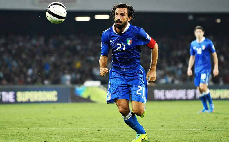 ANDREA PIRLO ITALIA SYNTYNYT 19.05.1979 PELIPAIKKA Keskikenttä A-MAAOTTELUT/MAALIT 108/13 SEURA Juventus Italian konkari jaksaa vain jalostua pelaajana.