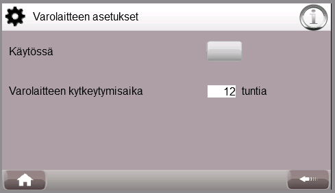 Asetus on käytössä vain täystehojärjestelmässä. 3.5.3.3. LJ-piirien min- ja max-lämpö 3.5.3.5. Osatehon asetukset (osateholaitteissa) Asetusarvoina ovat minimiarvoissa alimmat ja maksimiarvoissa ylimmät mahdolliset arvot.