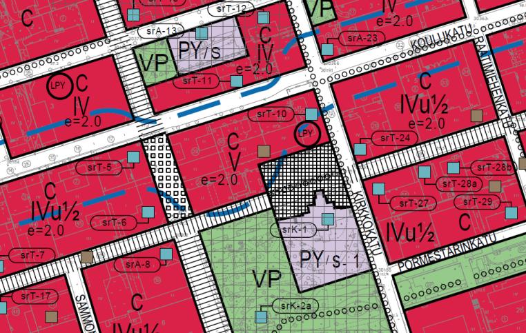 13/41 Koulukatu 13, Citykortteli, asemakaavamuutos ja tonttijako 14.8.