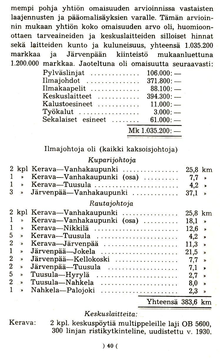 mempi pohja yhtion omaisuuden arvioinnissa vastaisten laajennusten ja paaomalisayksien varalle.