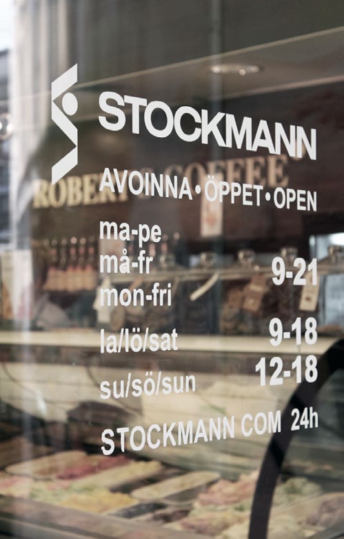 13 BENCHMARKING - STOCKMANN STOCKMANN, STOCKMANN.