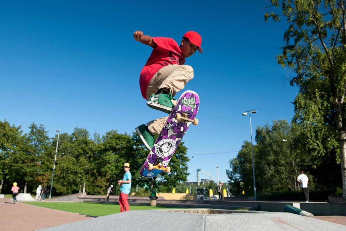 frontside ollie Urheilumuseon