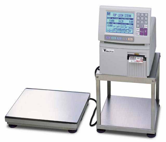 DPS-90 Etiketin tulostava monipuolinen ja varmatoiminen hinnoitteluvaaka, johon voidaan liittää eri kokoisia punnitustasoja 15-30.000kg.