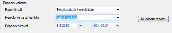 Leimausten muokkaus Tehtyjä leimauksia voi muokata suoraan taulukossa. Klikkaa hiirellä esimerkiksi leimausaikaa ja kirjoita päälle uusi arvo. Muista tallentaa muutokset Tallennakuvakkeella.