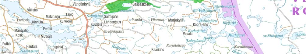 Virkistysmetsän kokonaispinta-ala on 1110 ha, josta 44 % (491 ha) on puuntuotoskyvyltään metsämaata (taulukko 1).