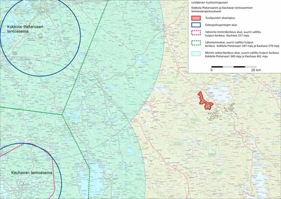 5.6.6 LENTOLIIKENNE Lestijärven keskustaajaman eteläpuolella, Tuikankankaalla, on entinen lentokenttä, joka on nykyisin poistettu käytöstä.