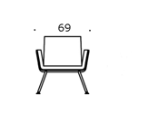 Arco Materiaalit Puuosat: koivu (), petsattu koivu (P), pyökki (), petsattu pyökki (P), tammi () tai pähkinä (WN) Jalusta: kromi (KR) Arco 379A Kangasme nekki (m) U01 U02 U07 Nojatuoli, koivu,