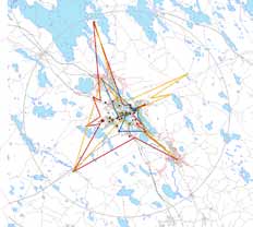 yleisemminkin on havaittavissa Hämeenlinnan kohdealueiden liikkumiskäytäntöjen suuntautumisessa: jokaisen alueen