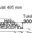 Savi tiivistettiin 30 35 % vesipitoisuudessa 90 % kuivatilavuuspainoon ASTM D698-testinn mukaisestaa