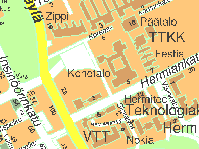 LUKU 5. SIMULAATIOT JA TESTAUS 73 100 Reitti WLS PKF Obelisi 0 EKF Lähtö EKF2 100 200 300 400 400 300 200 100 0 100 200 300 Kuva 5.5: WLS-rataisut ja suodattimien toiminta oiealla reitillä.