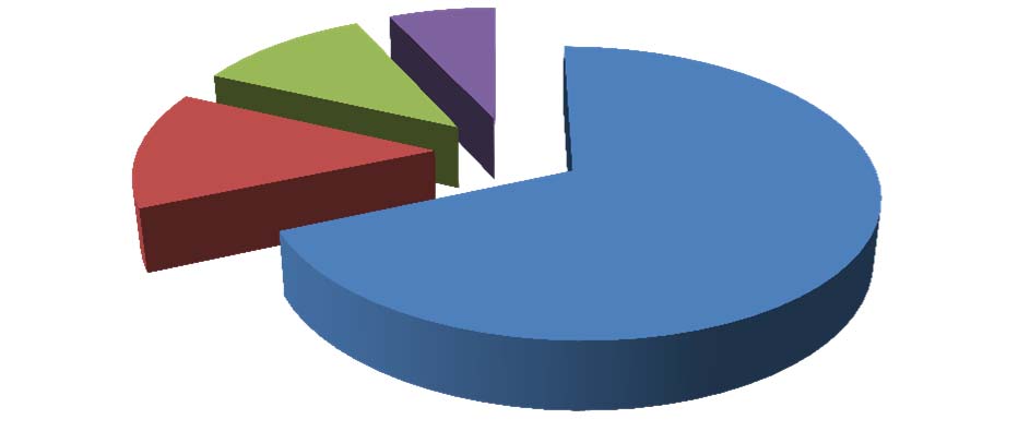 Toimintatuottojen rakenne pysyi samankaltaisena kuin tilikaudella 2011. Kuviossa 4 on esitetty toimintatuottojen rakenne tilinpäätöksessä 2012.