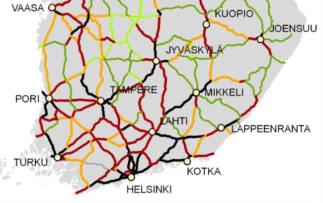 3 Valtatien 12 liikenneturvallisuus Valtatien 12 keskeinen ongelma on heikko liikenneturvallisuus (kuvat 14 17).