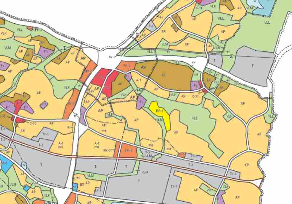 Yleiskaavat Suunnittelualueen Tampereen puoleinen osa sisältyy oikeusvaikutteiseen Tampereen kantakaupungin yleiskaavaan vuodelta 1998 (kuva 9).