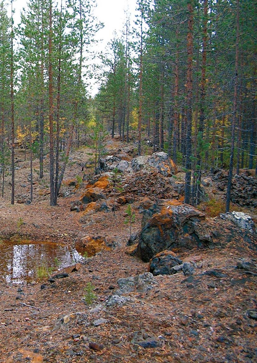 Kolarin Juvakaisenmaan rautamalmikaivos oli käytössä nykyisin Ruotsin puolella sijaitsevan Köngäsen