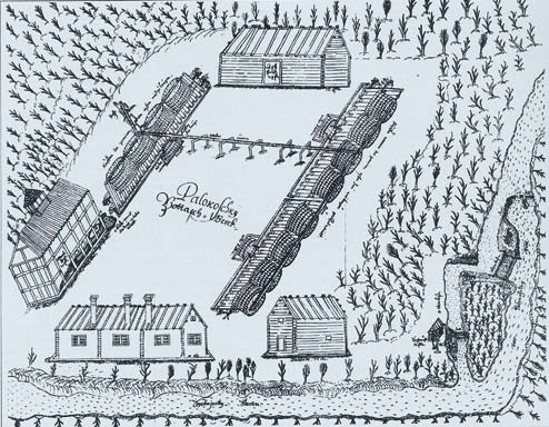 Siikajoen Palokosken potaskatehtaaseen kuului vuonna 1672 laaditun selontekopiirroksen mukaan mm.