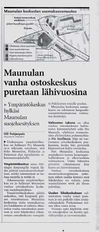 24 Maunulan vanha ostoskeskus puretaan