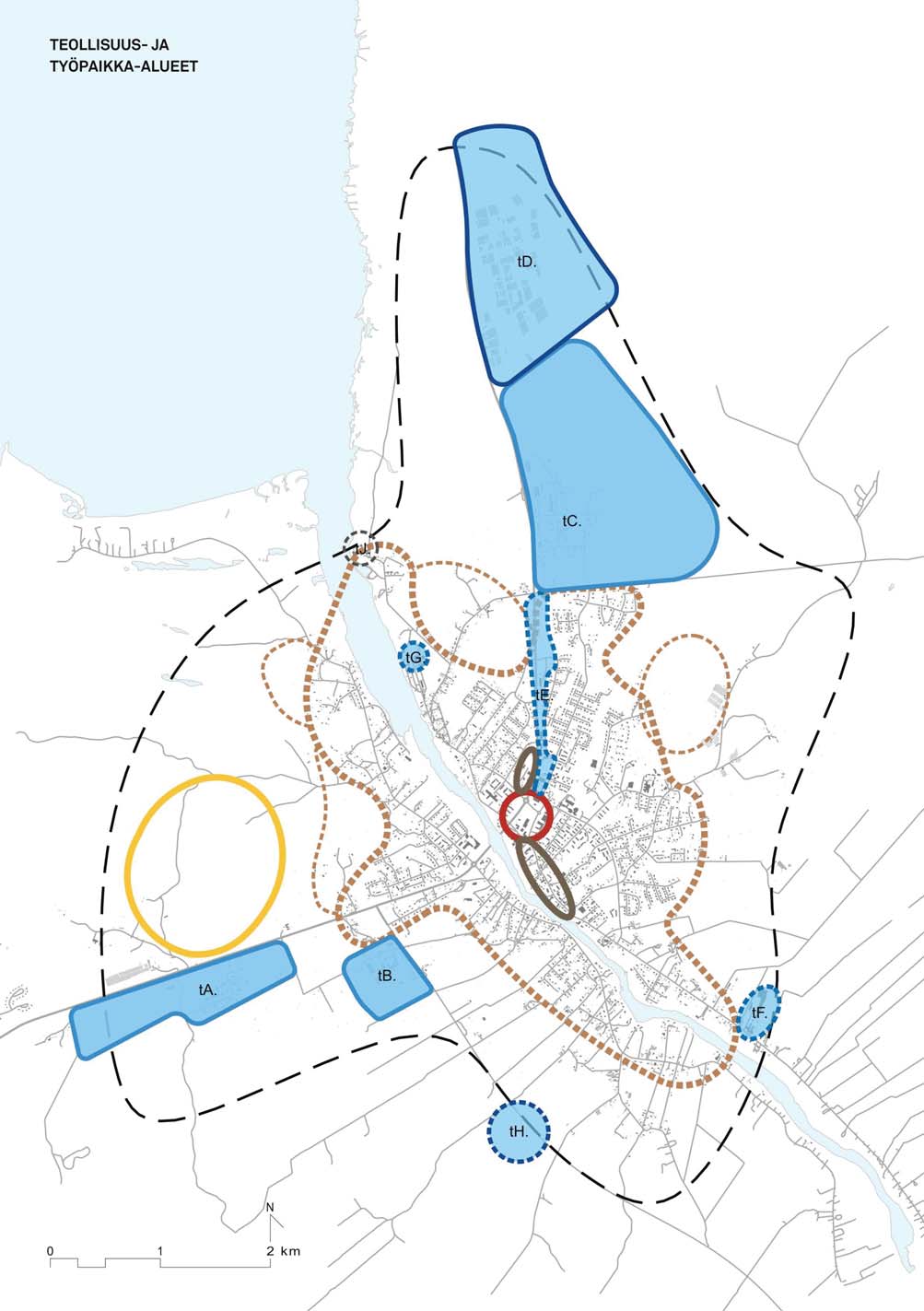 39: Teollisuus- ja työpaikka-alueiden luonne ja vetovoimatekijät. (T-res), joka voidaan ottaa käyttöön myöhemmin.