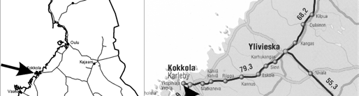3.2008 kello 5.08 vaihtotyöryhmä aloitti vaihtotyöt Kokkolan ratapihaalueella.