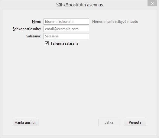 Sivu 6 / 16 3.2 Tietojen syöttö Tämän jälkeen syötä nimesi, luodut sähköpostitiedot, sekä salasana (Kuva 4).