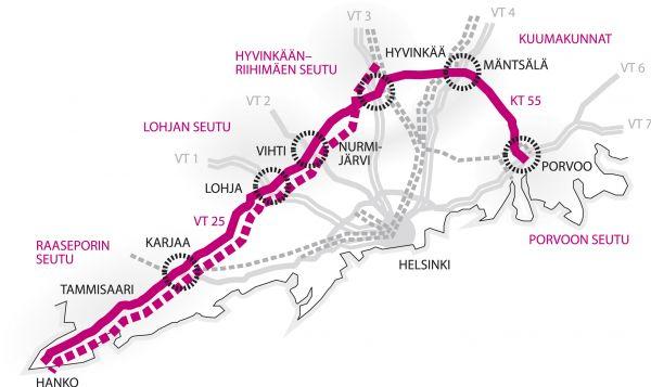 Logistiikka-alueet - Kehä V (Hanko-Porvoo-yhteysväli) Sijoittumispäätösten merkitys ja toteutuminen 1) Kohdemarkkinoiden läheisyys 2)