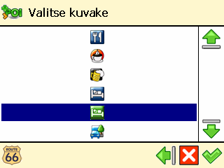 Ylläpidä POI-luokka Lisää, nimeä uudelleen tai poista POI-luokka. On hyvä muistaa, että on kahdenlaisia POI-luokkia: valmiiksi asennettuja luokkia Nämä POI-luokat kuuluvat maantieteelliseen karttaan.