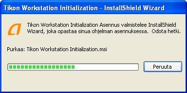 versiossa työsemarekisteröinti suoritetaan käynnistämällä Tikon asennus kansiossa (Setup files) oleva Tikon Workstation Initialization.