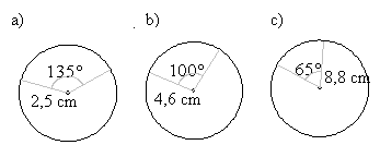 340. Laske edellisen tehtävän sektoreiden pinta-alat. 341. Ympyrän säde on 7,0 cm ja keskuskulma 9º. Laske sektorin a) kaaren pituus. b) pinta-ala 34. Ympyrän halkaisija on 18,0 m.