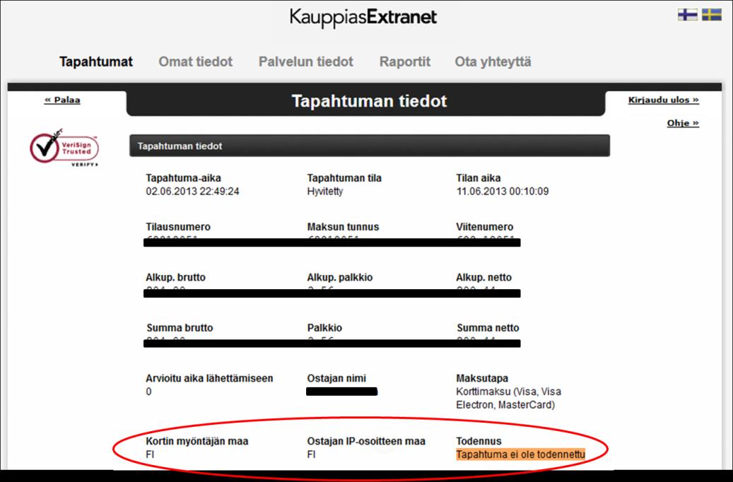 KauppiasExtranet 20(20) Maksuturvan liikennevalot riskienhallintatyökaluissa ovat vihreä, oranssi ja punainen.