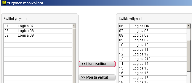 2.1.3 Alv-kantatunnusten kopiointi yritykseltä toiselle Polku: Talouden ohjaus Kirjanpito ja budjetointi Toiminnot Kopioinnit Perustietojen kopiointi eri yrityksille > Alv-kannat Kun Päivitä kohta