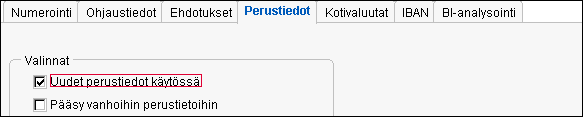 2 PERUSTIEDOT Alv-kantatunnuksille on mahdollisuus antaa uudet prosentit 1.1.2013 lähtien. Uusien tietojen antaminen edellyttää, että käytössä on versio 2011.