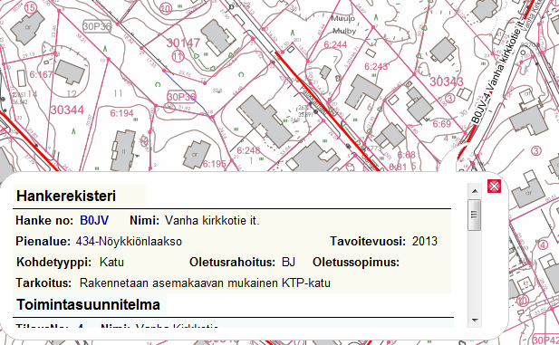 Raportit (Perinteiset) hankekortti ja hankehaku Etsi hankkeesi tapailemalla nimeä (>= 4 kirjainta) tai kirjoittamalla suoraan