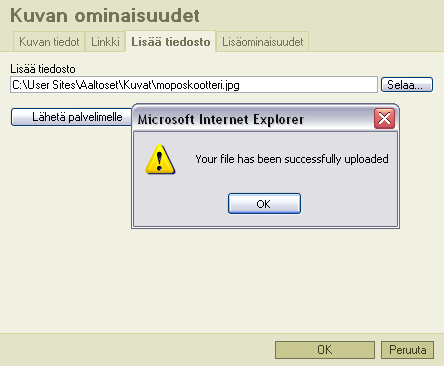 Ainatuore-sivuston käyttö Aboa Data Oy, 2006 Tällä sivulla etsit omalla tietokoneellasi (tailähiverkostanne) sijaitsevan kuvan Selaa napilla.