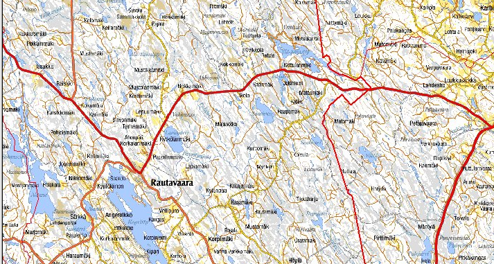 1. Kohteen kuvaus 1.1 Sijainti Kohde (Kt 87/14/9500-10500) sijaitsee Savo-Karjalan tiepiirissä Rautavaaran kunnassa kantatiellä 87, tieosalla 14 (kuva 1).
