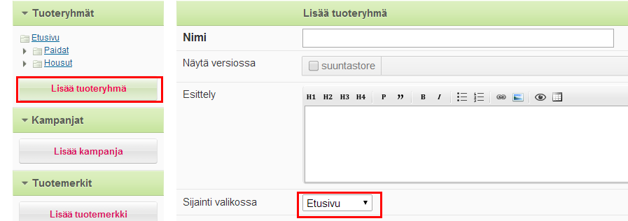 6 Ulkoasu Valmiina palvelussa on valittavana vain kaupan oletusteema, mutta teemoja voi tehdä itse, teettää tai ostaa teemakaupasta. Ohjeita: www.mycashflow.