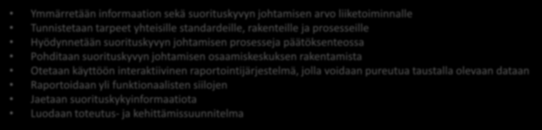 Taso 1 Informaatiosiilot Yleiskuvaus Paikallisia ratkaisuja Ei yleisiä standardeja Ei jaettuja resursseja tai hallintaa Ei saada selkeää ja johdonmukaista kuvaa organisaatiosta kokonaisuutena