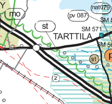 Valkeakosken yhdyskuntarakenteesta alue on täysin irrallinen ja etäisyys kuntakeskukseen on suuri, noin 15 km.