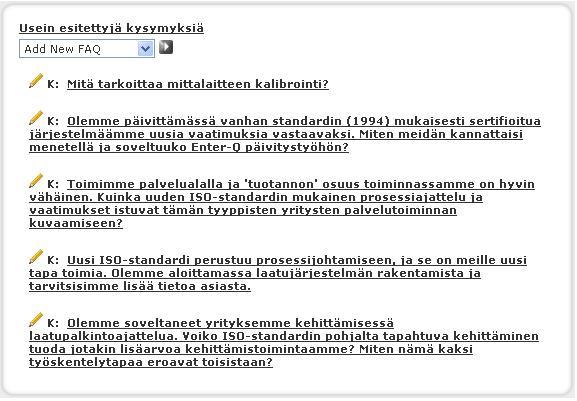 palaute usein esitetyt kysymykset aloite