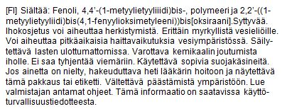 SILKO 1.111 TYÖTURVALLISUUS YLEISOHJE 27 Ärsyttävä Ärsyttävä Ympäristövaara Ympäristövaara Haitallinen Haitallinen Kuva 17.