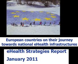 Komission selvityksessä tunnistettuja menestystekijöitä EU-komission 2010 teettämässä selvityksessä arvioitiin EU-maiden kansallisia ehealth strategioiden toimeenpanoa ja hallintomalleja (ehealth