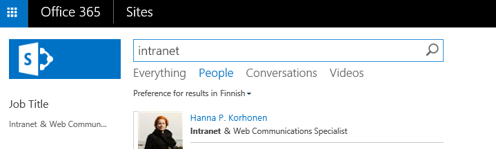 1. Henkilöprofiilit