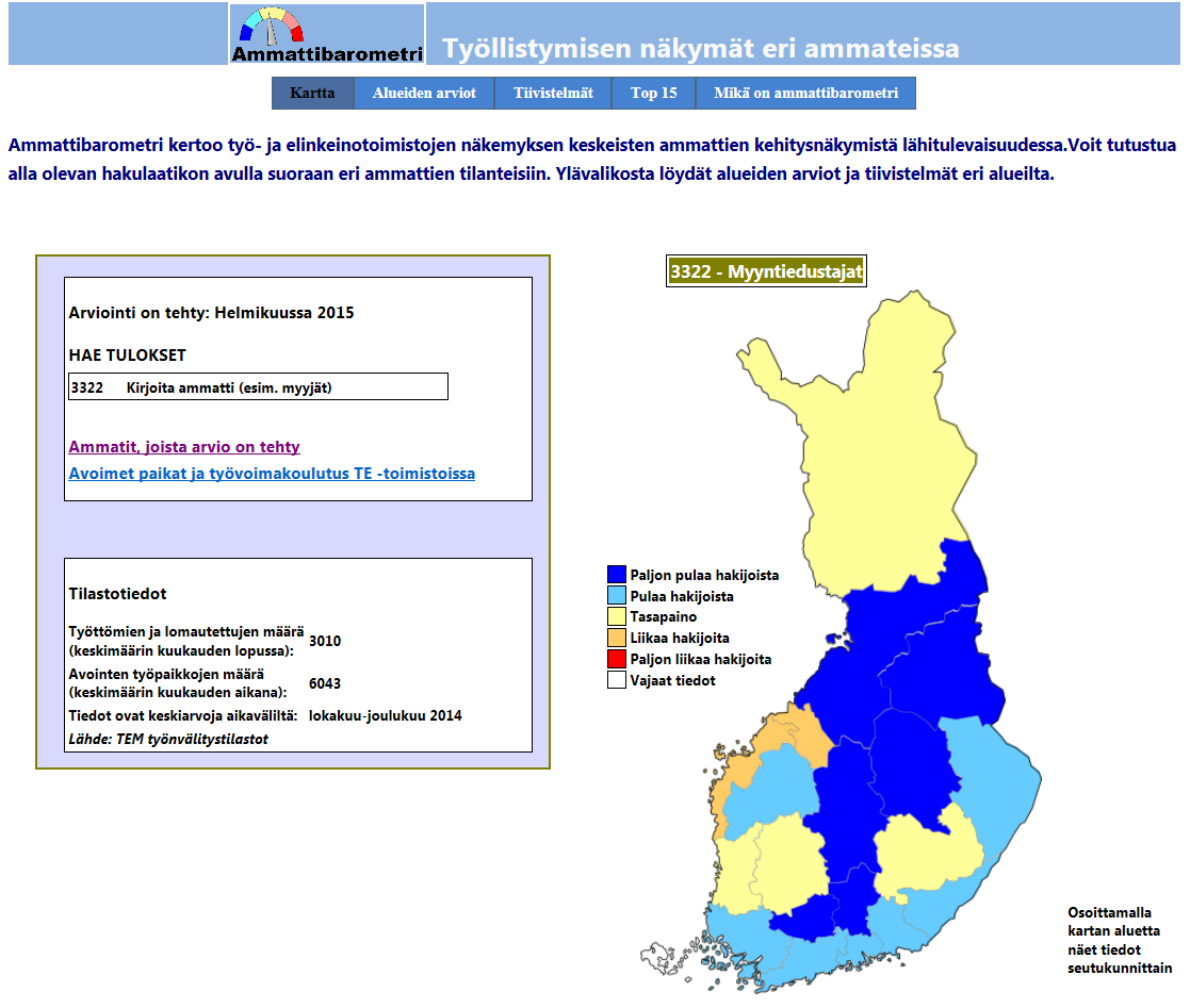 Ammattibarometri nyt myös