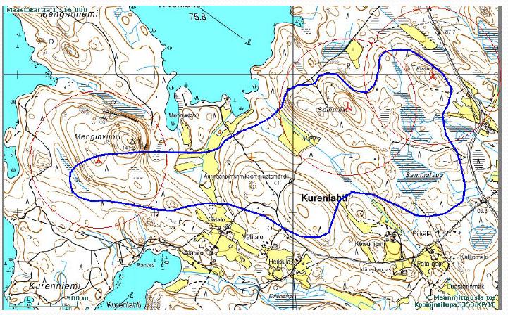 32 Kuva 4-12. Kurenlahden tuulivoimaloiden paikat. Taulukko 4-8. Kurenlahden voimaloiden kannattavuus.