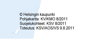 Hanke ei ole luvanvarainen, kun kiinteistö sijoittuu kartan valkoiselle alueelle, rakennukseen ei liity suojeluarvoja, eikä alkuperäistä väriä tai puitejakoa