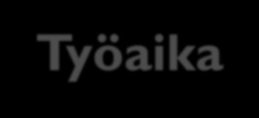 Työaika 15 vuotta täyttäneen työaika on sama kuin täysi-ikäistenkin, myös ylitöiden tekeminen on rajoitetusti sallittua.