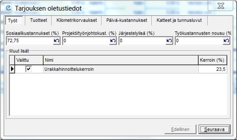 3.1.1 Ensimmäisen tarjouksen numero Kun Ecomilla tehdään ensimmäistä tarjousta, kysyy ohjelma uudessa ikkunassa ensimmäisen tarjouksen numeroa.