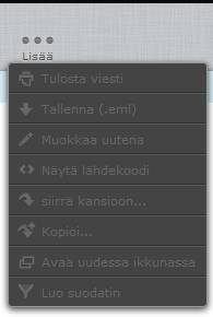 5 Tarkista onko sinulle tullut uusia viestejä. Kirjoita uusi viesti. Vastaa valittuun viestiin, vain lähettäjälle. Vastaa viestiin, sen saaneille ja lähettäjälle.