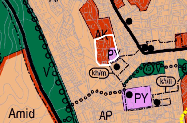 2004 64) tontti 252-7 on julkisten palveluiden ja hallinnon aluetta (PY). Muu osa korttelista 252 on asuinkerrostalojen aluetta (AK).